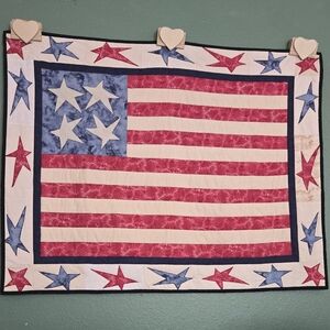Quilted American Flag Decor
